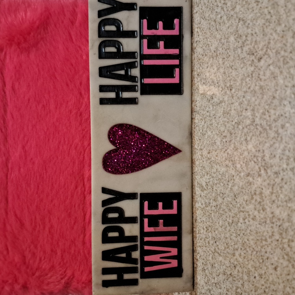 Happy wife sign